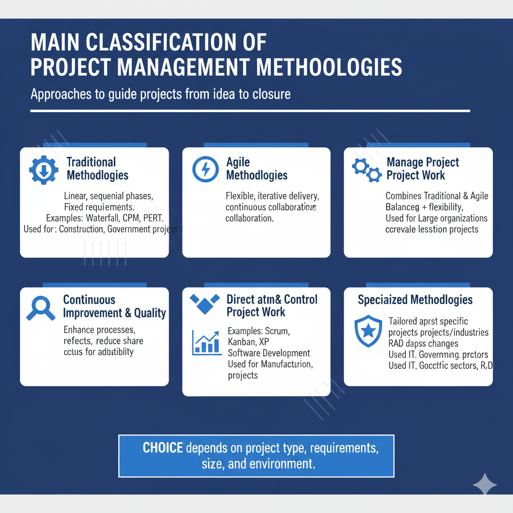 Main Classification of Project Management Methodologies